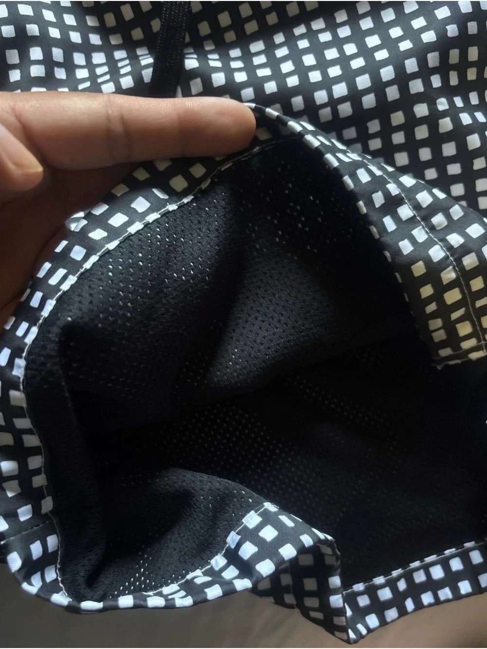 Nike Black & White Swim Trunks men